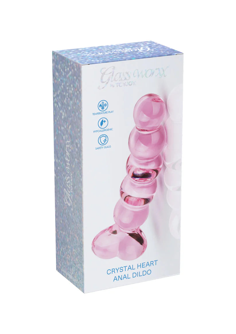 CRYSTAL HEART ANAL DILDO