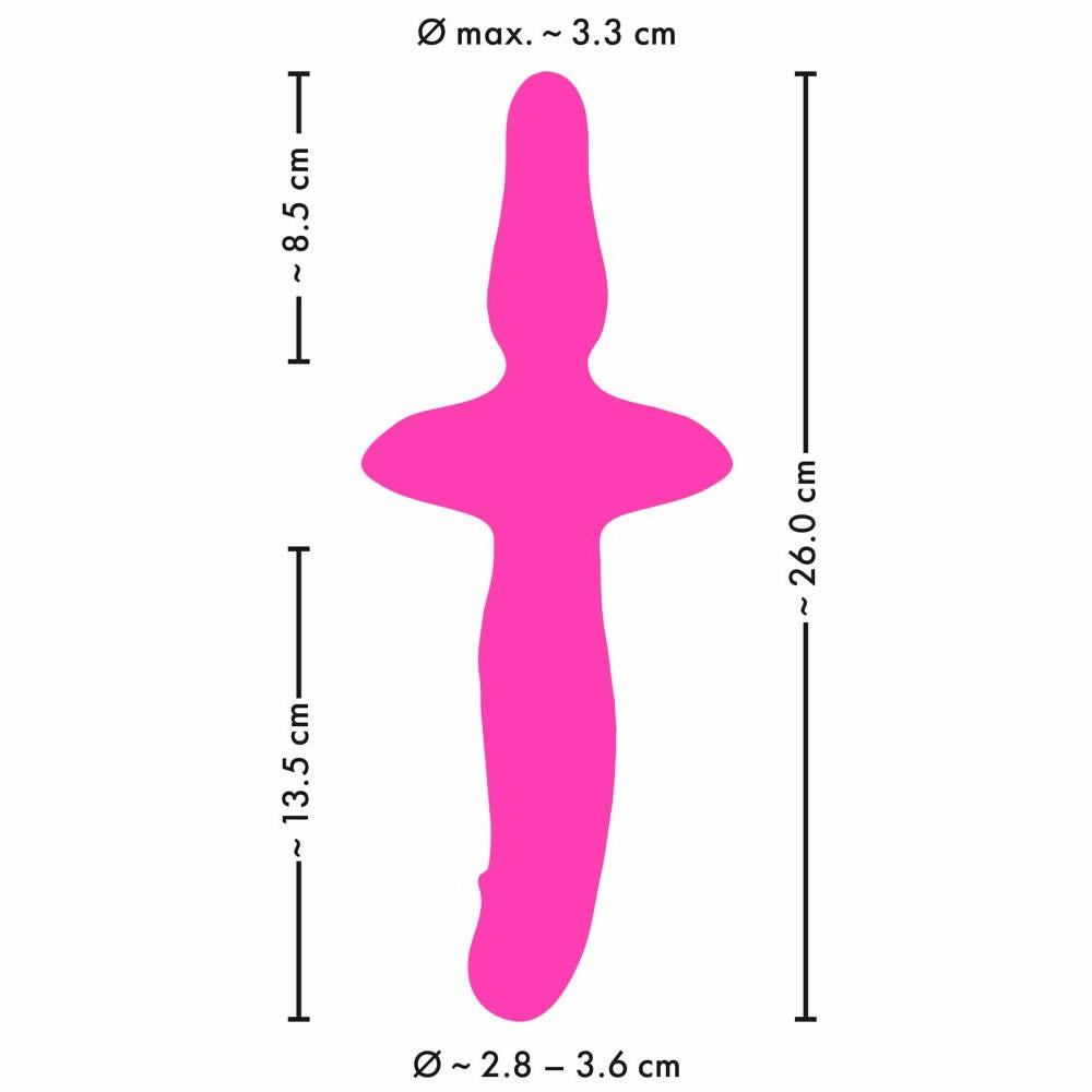 COUPLES CHOICE 2IN1 VIBRATOR AND BUTT PLUG