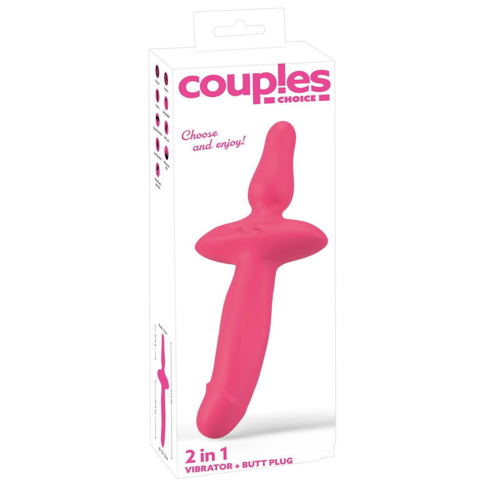 COUPLES CHOICE 2IN1 VIBRATOR AND BUTT PLUG