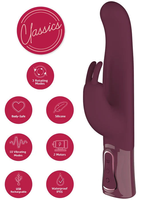 ROTATING & VIBRATING THICK RABBIT VIBRATOR