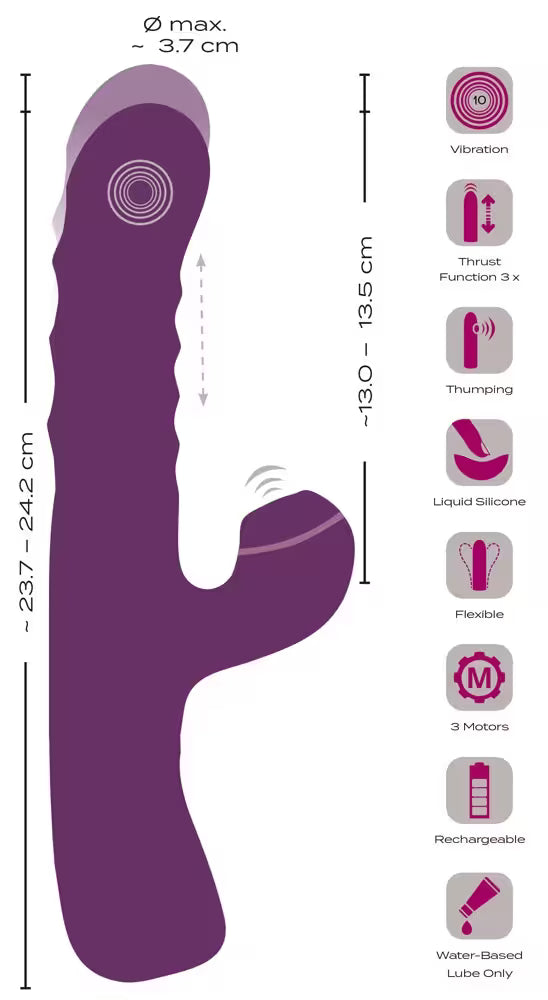 3 FUNCTION RABBIT VIBRATOR
