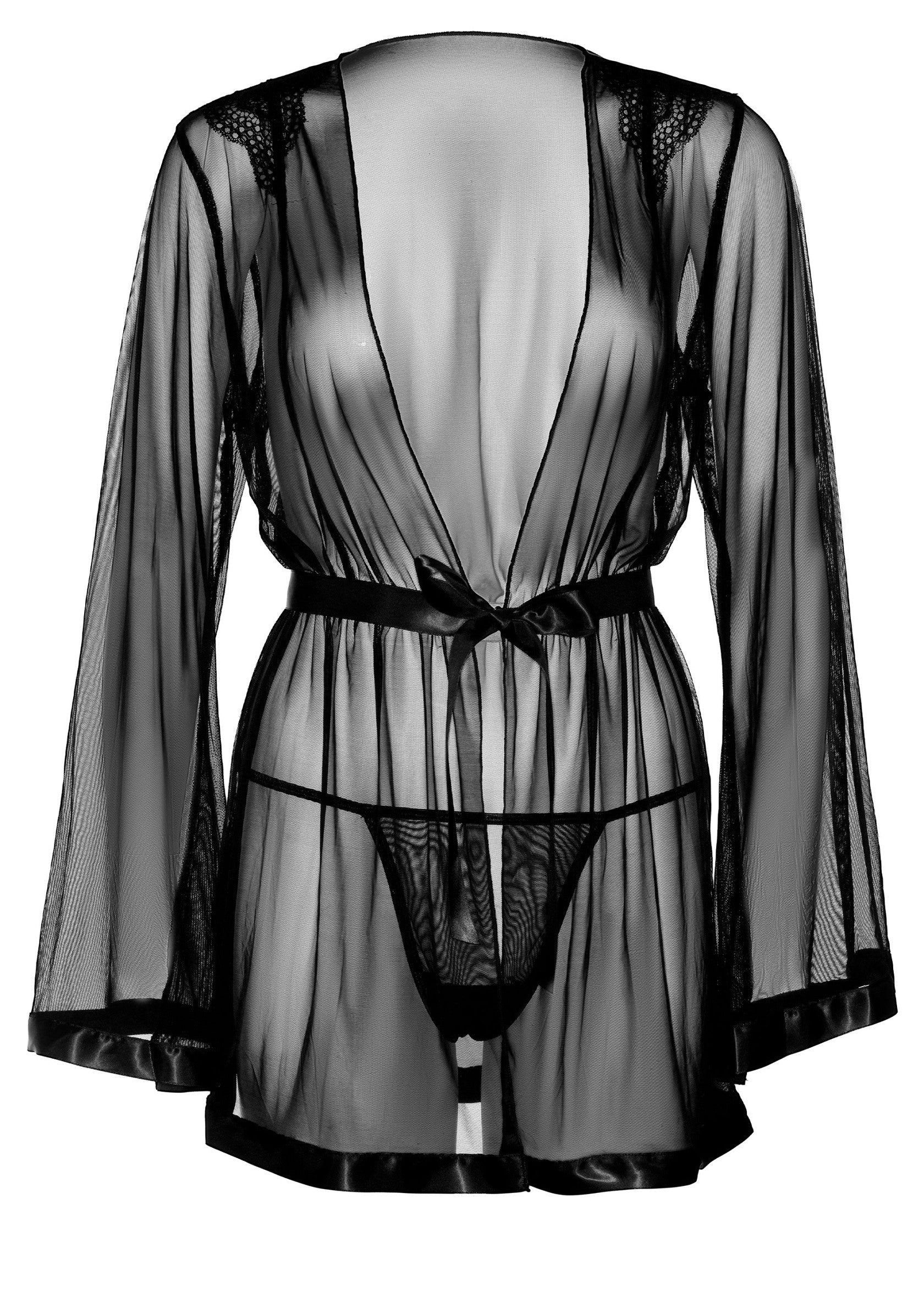 SHEER KIMONO AND STRING