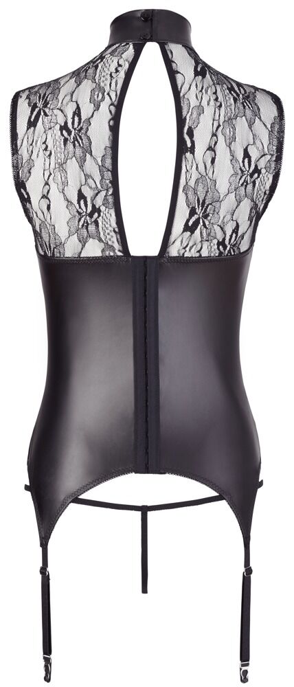 WETLOOK BASQUE WITH STRING