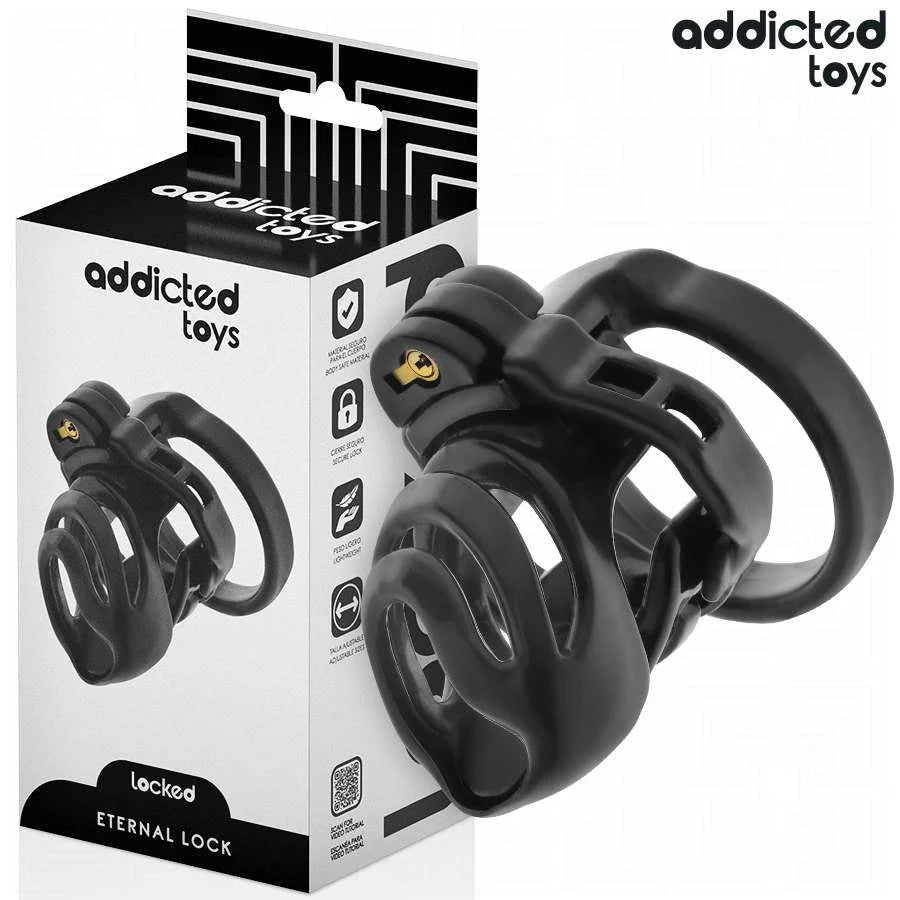ADDICTED TOYS LOCKED – ETERNAL LOCK PENIS CAGE