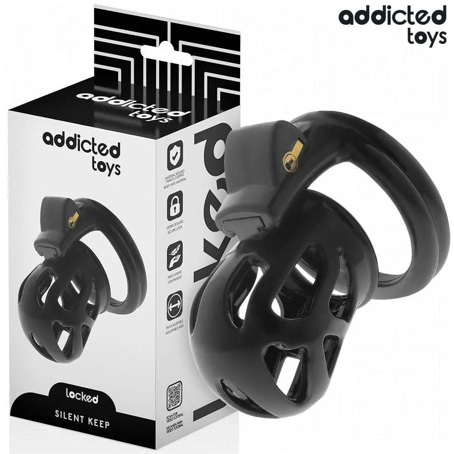 ADDICTED TOYS LOCKED – SILENT KEEP PENIS CAGE