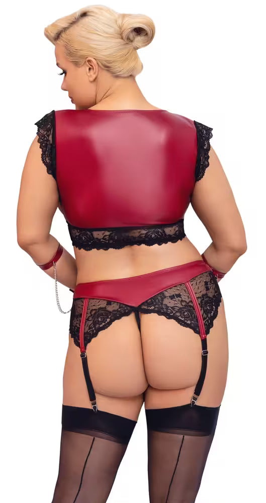 BRALETTE AND SUSPENDER STRING WITH RESTRAINTS