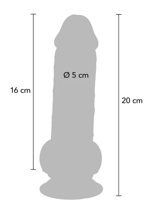 DELUXE DUAL DENSITY THICK DILDO 20 CM