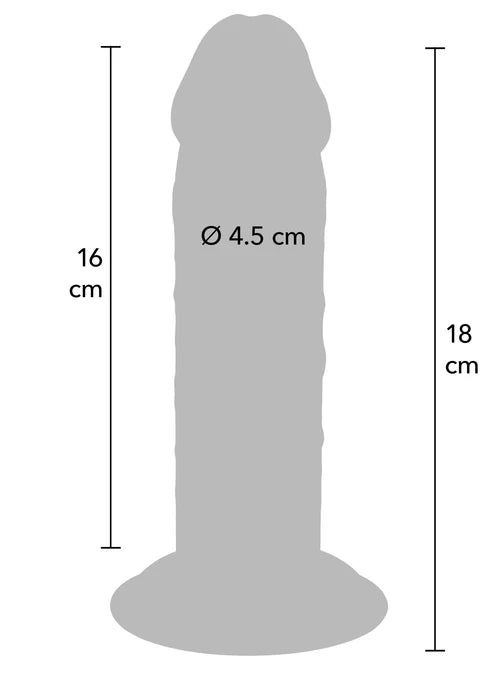 DELUXE DUAL DENSITY THICK DONG 18 CM