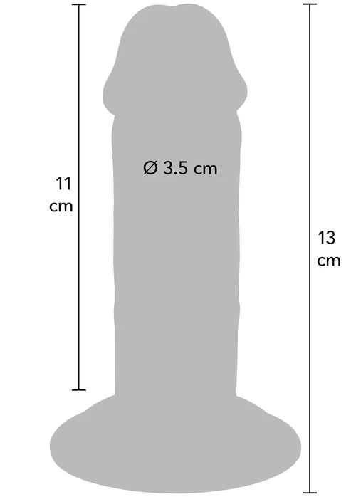 DELUXE DUAL DENSITY THICK DONG TPE 13 CM