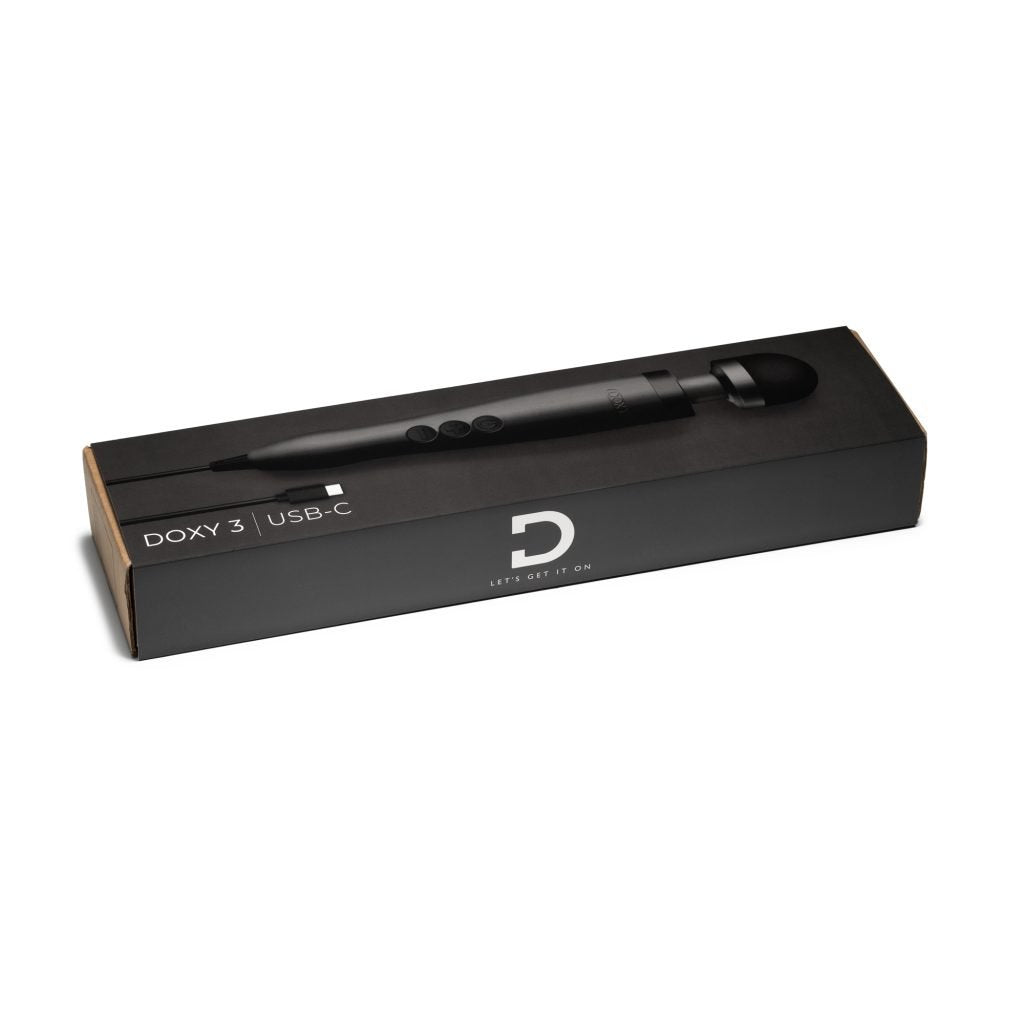 DOXY 3 USB C MATTE BLACK MASSAGER WAND
