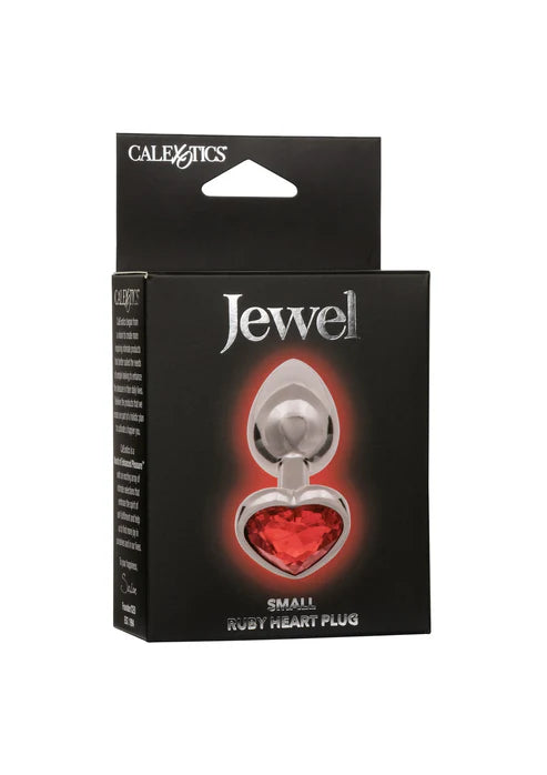 JEWEL SMALL RUBY HEART PLUG