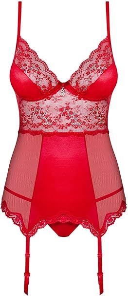 LOVICA CORSET & THONG RED XXL/3XL