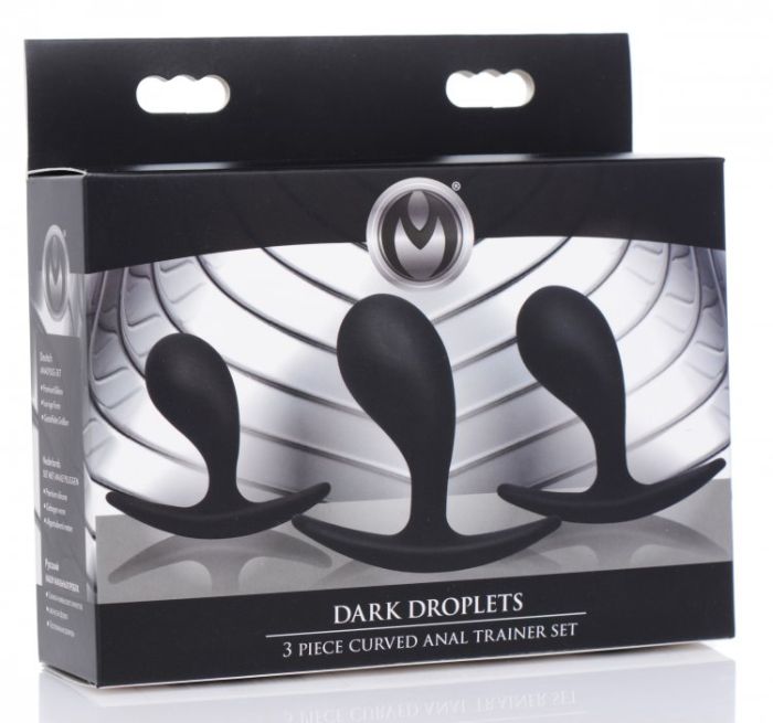 DARK DROPLETS 3 PIECE CURVED ANAL TRAINER SET