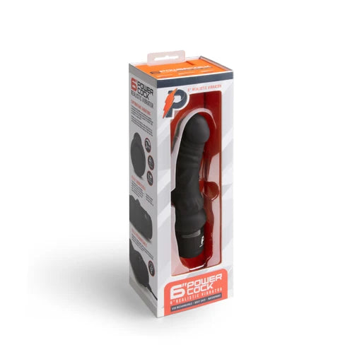 6" REALISTIC VIBRATOR - BLACK