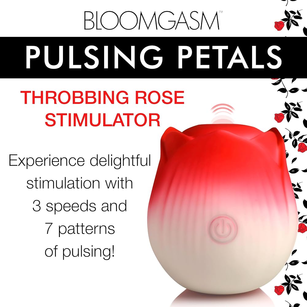 PULSING PETALS THROBBING ROSE STIMULATOR