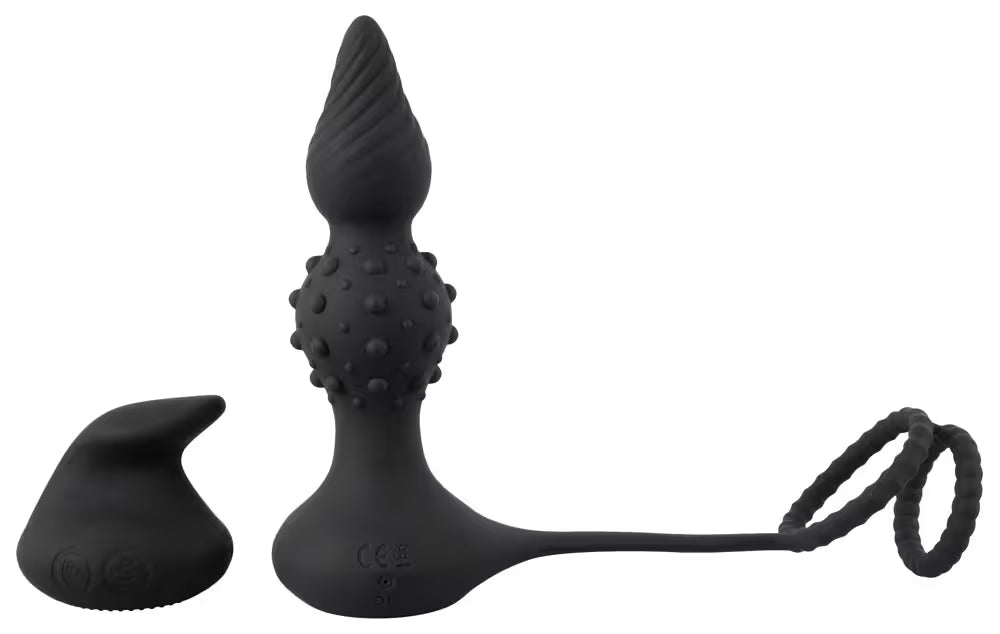 RC BUTT PLUG WITH COCK & BALL RINGS