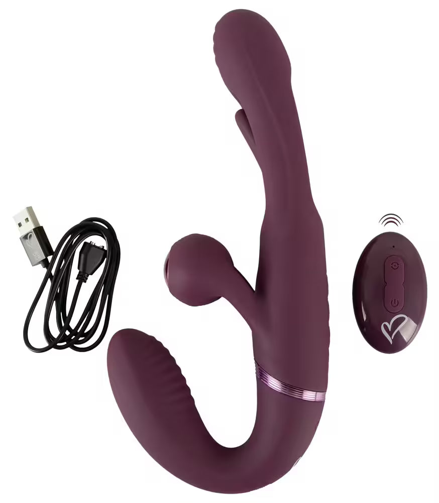 RC STRAPLESS STRAP-ON WITH FLICKING TONGUE