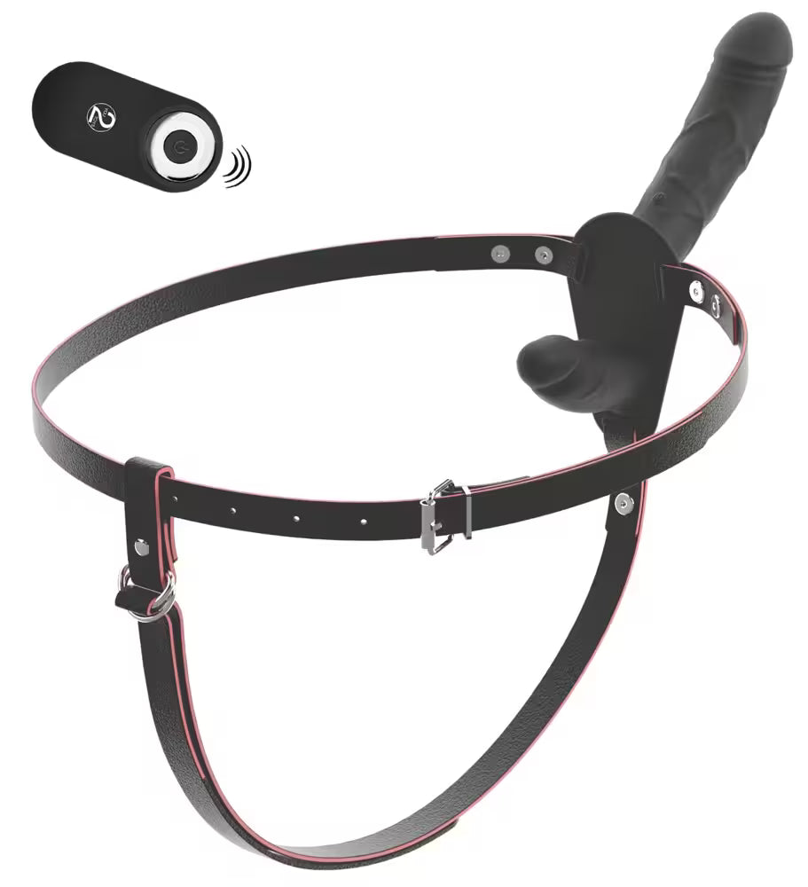 RC VIBRATING DOUBLE STRAP-ON