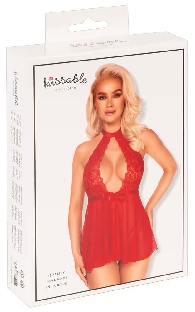 RED BABYDOLL SET