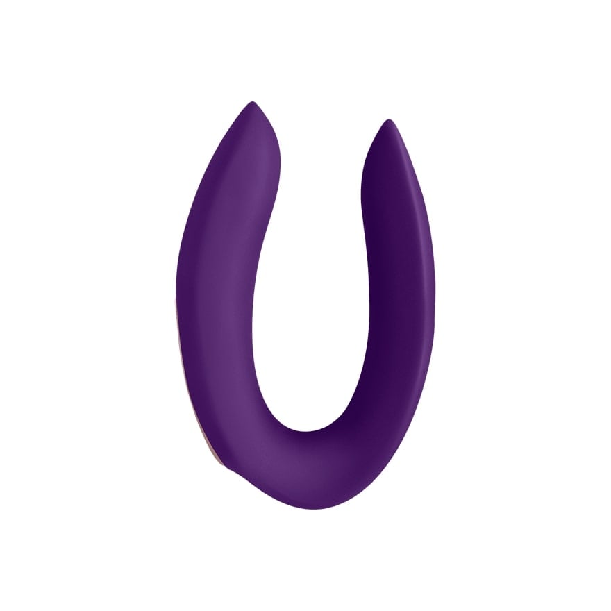 SATISFYER DOUBLE PLUS REMOTE CONTROL VIBRATOR PURPLE