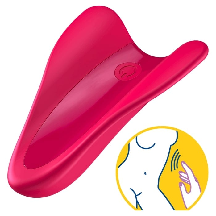 SATISFYER HIGH FLY FINGER VIBRATOR RED