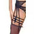 SHELF BRA WITH SUSPENDER BELT CROTCHLESS STRING