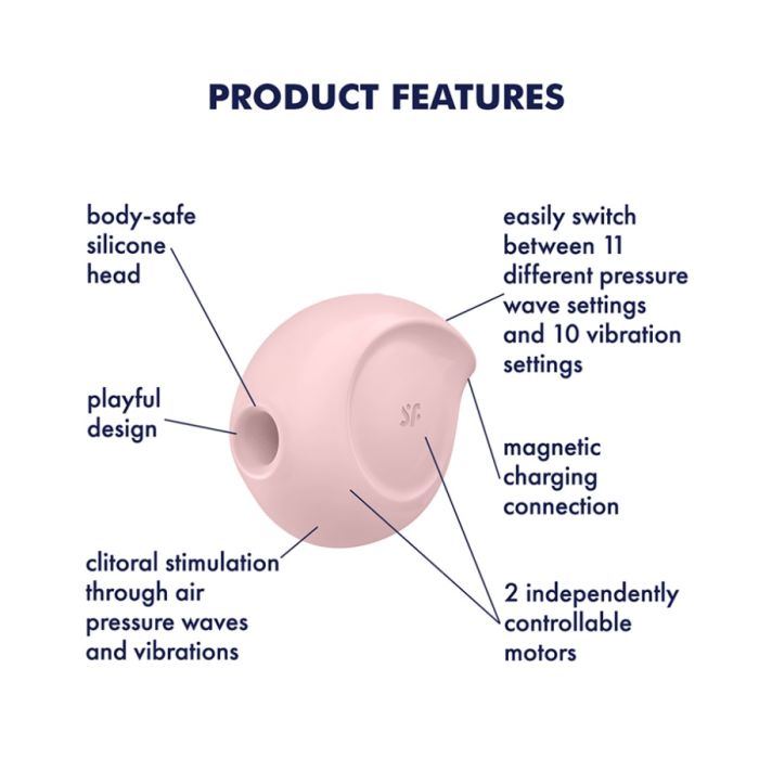 SUGAR RUSH AIR PULSE VIBRATOR ROSE