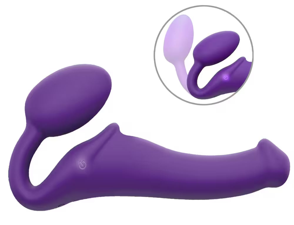 VIBRATING BENDABLE STRAP-ON