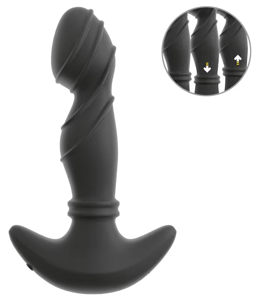 VIBRATING PROSTATE PLUG WITH MOVING RINGS