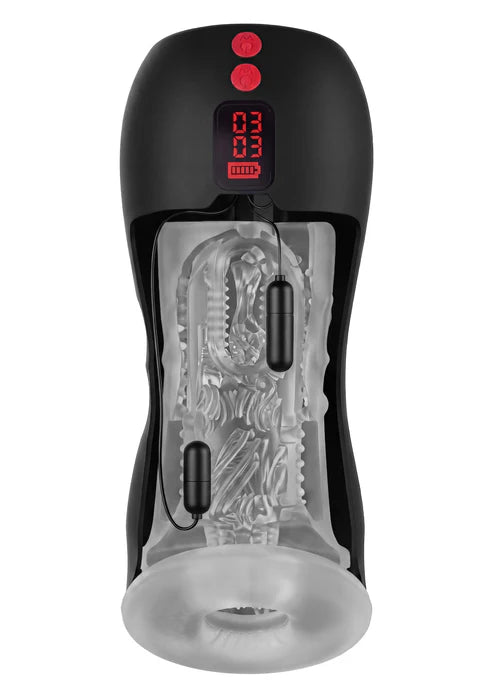 VIBRATING TWIN TURBO MASTURBATOR