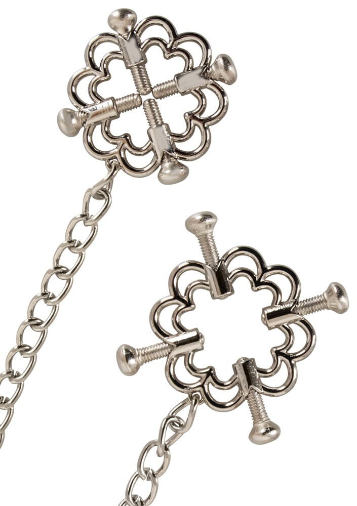 NIPPLE JEWELLERY WITH METAL CHAIN