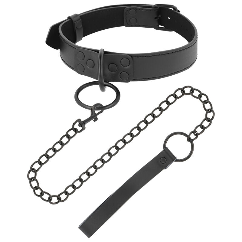 BLACK CHAIN COLLAR