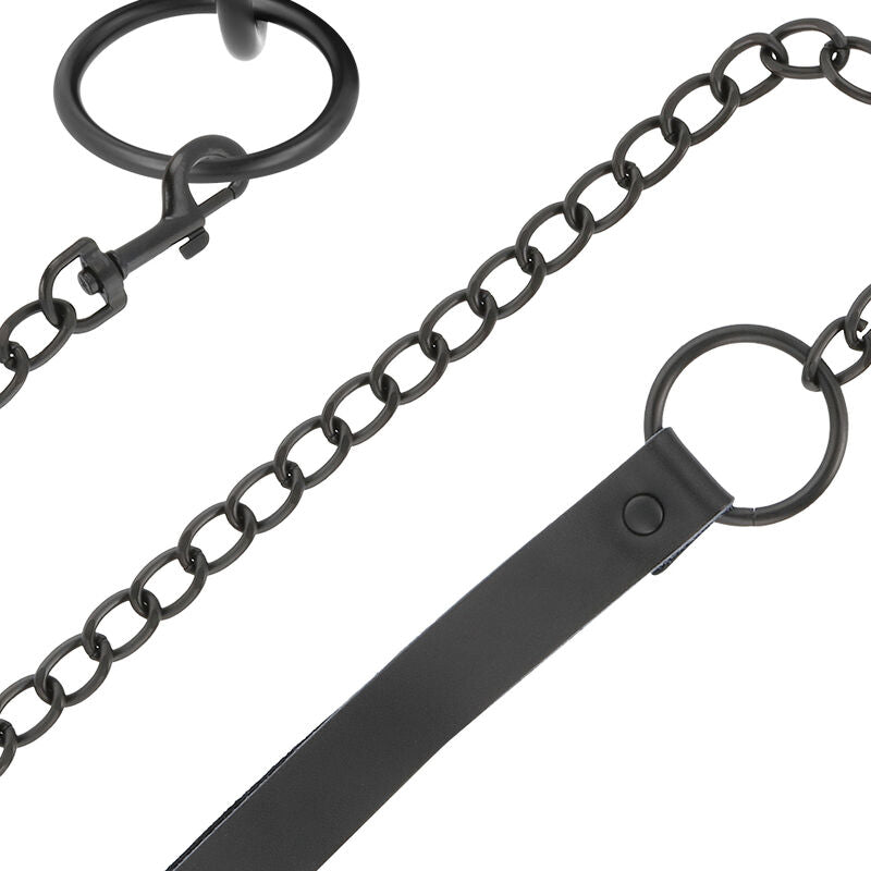 BLACK CHAIN COLLAR