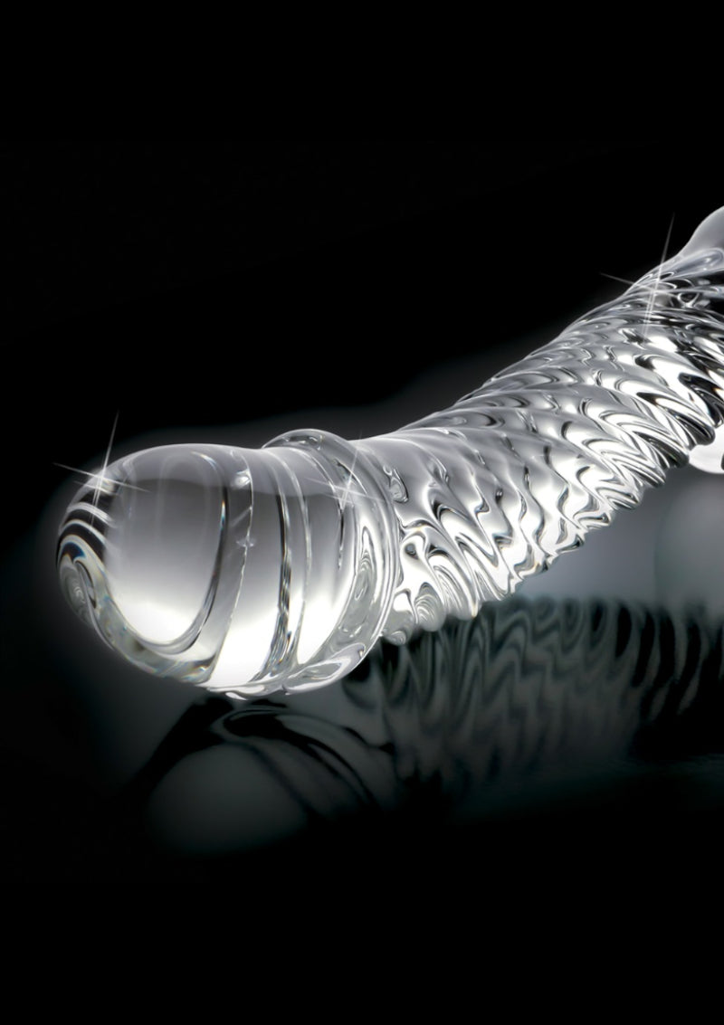 CURVED REALISTIC GLASS DILDO