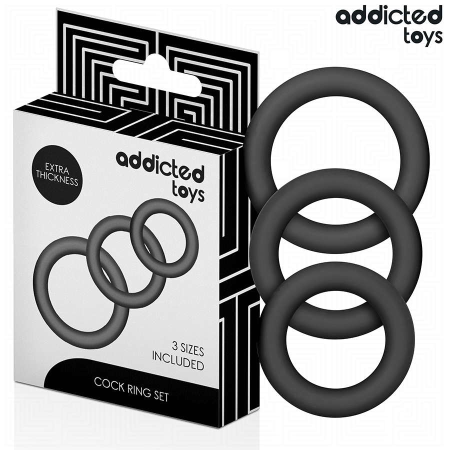 ADDICTED TOYS - SET OF SILICONE RINGS