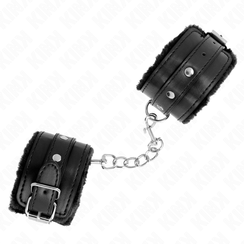 PREMIUM FUR LINED WRIST RESTRAINTS - ADJUSTABLE 17-29 CM X 6 CM