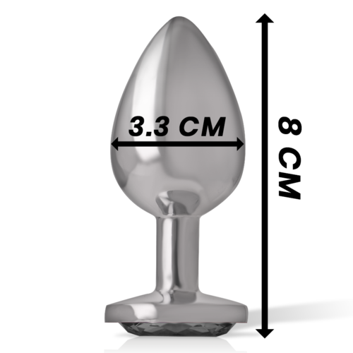 ALUMINUM PLUG WITH GLASS - SIZE M