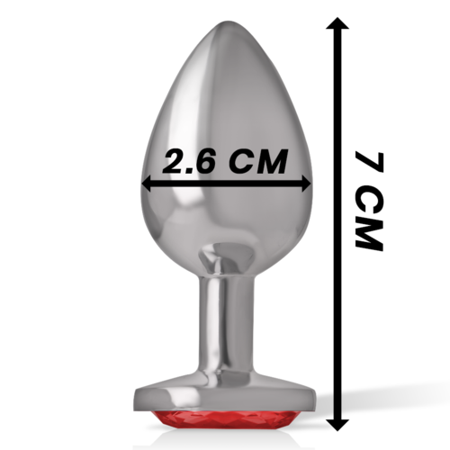 ALUMINUM PLUG WITH GLASS - SIZE S