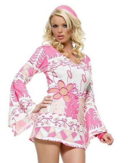 RETRO GROOVE BELL SLEEVED DRESS