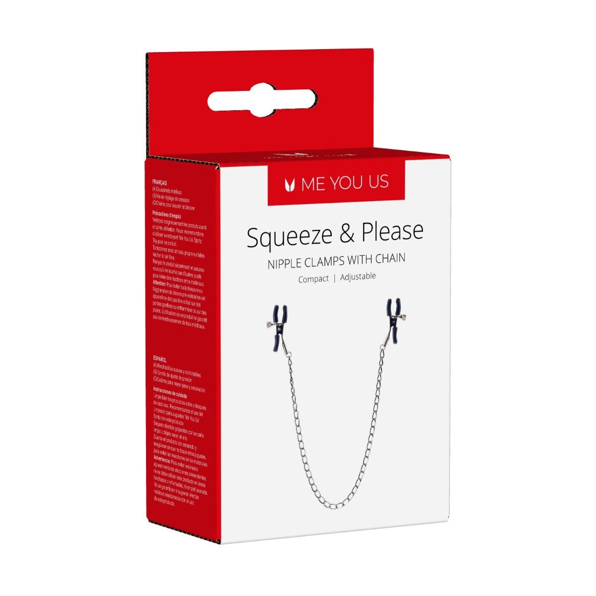SQUEEZE N PLEASE NIPPLE CHAIN SILVER