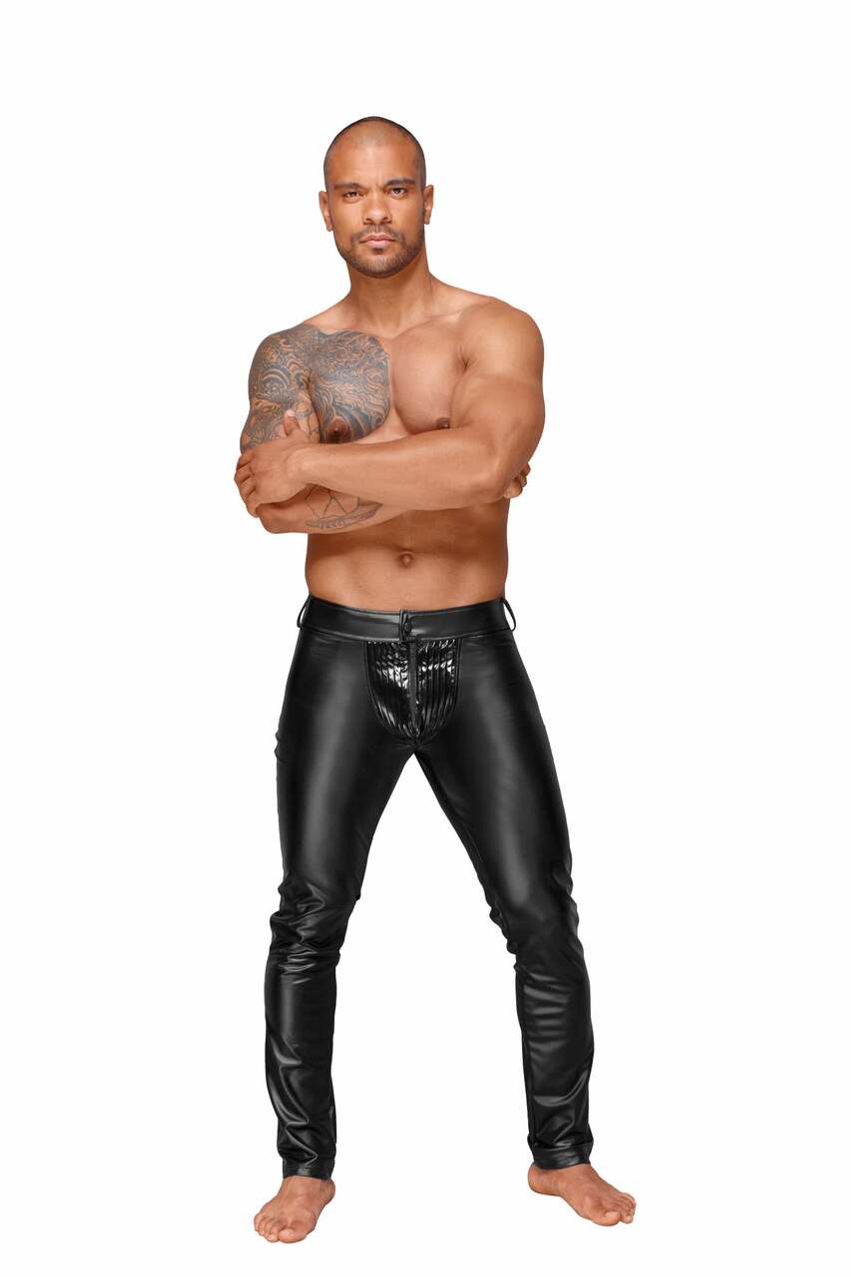 WETLOOK TROUSERS H051