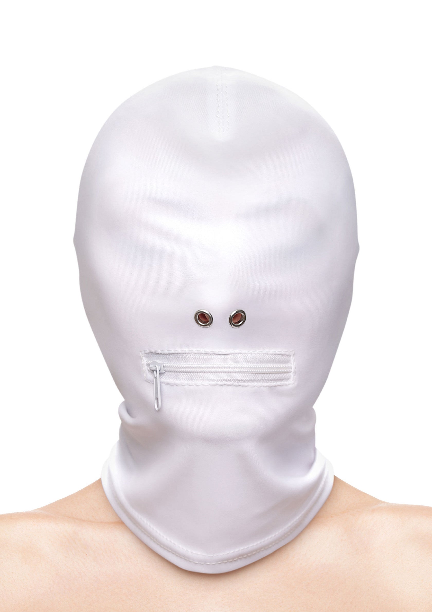 ZIPPERED MOUTH HOOD
