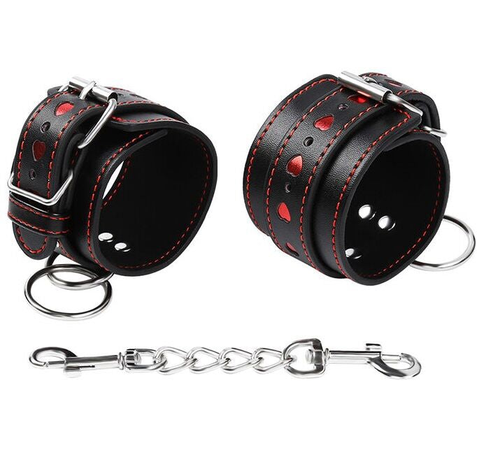 HEART-INLAID HANDCUFFS