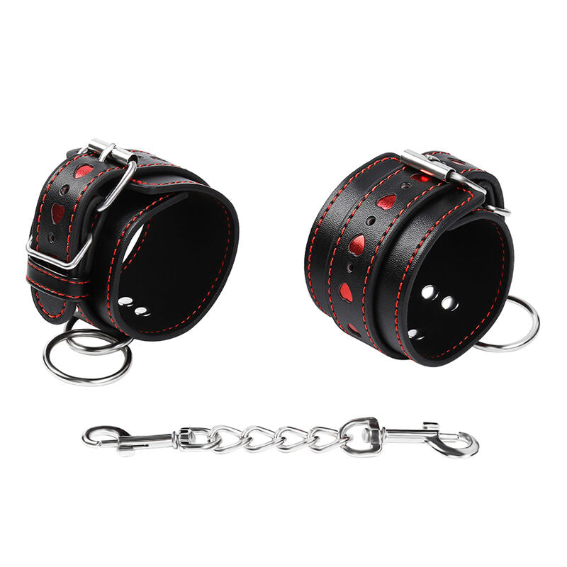 HEART-INLAID HANDCUFFS