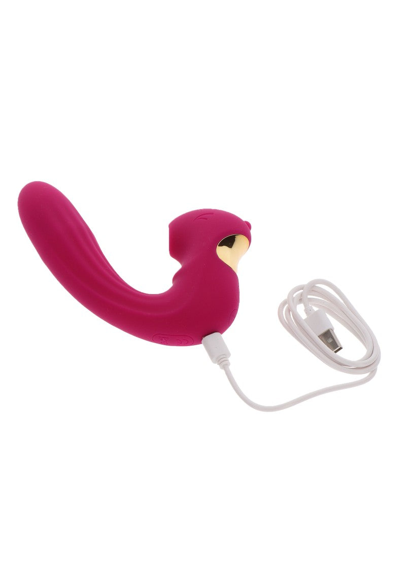 CELESTIAL LOVE VIBRATOR WITH CLITORAL STIMULATOR