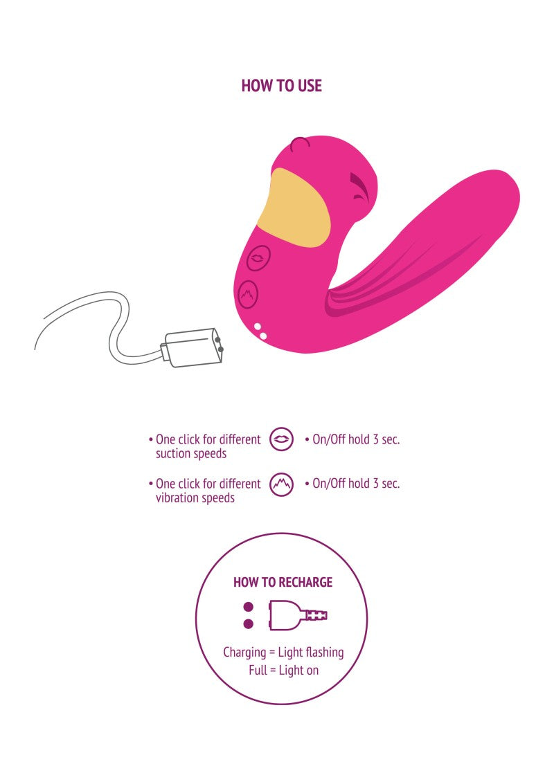 CELESTIAL LOVE VIBRATOR WITH CLITORAL STIMULATOR