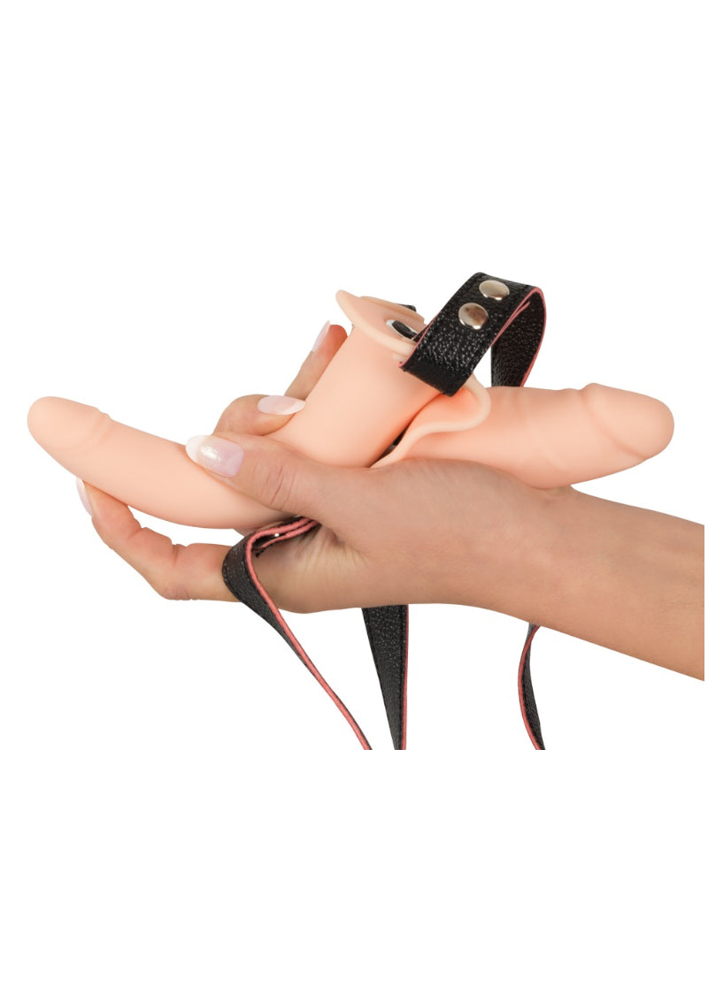 VIBRATING DOUBLE STRAP-ON