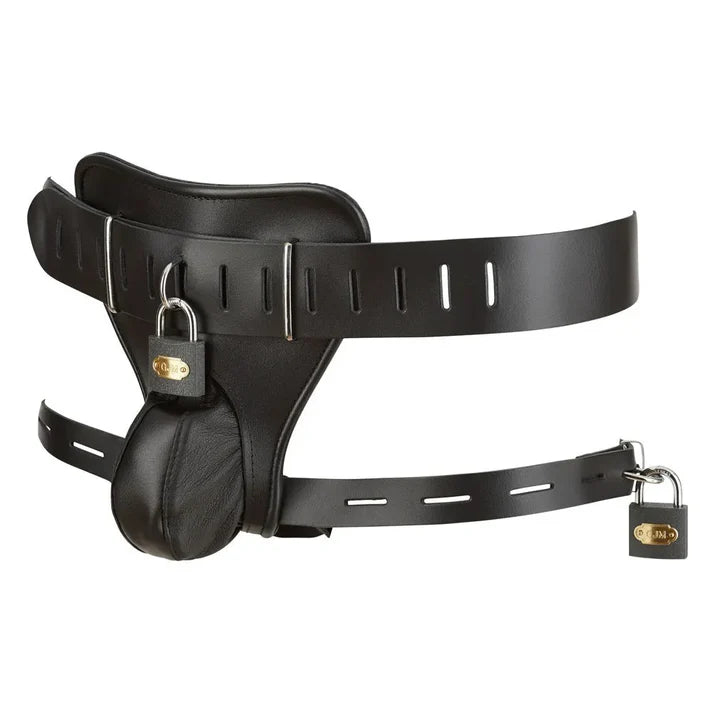 LEATHER CHASTITY STRING