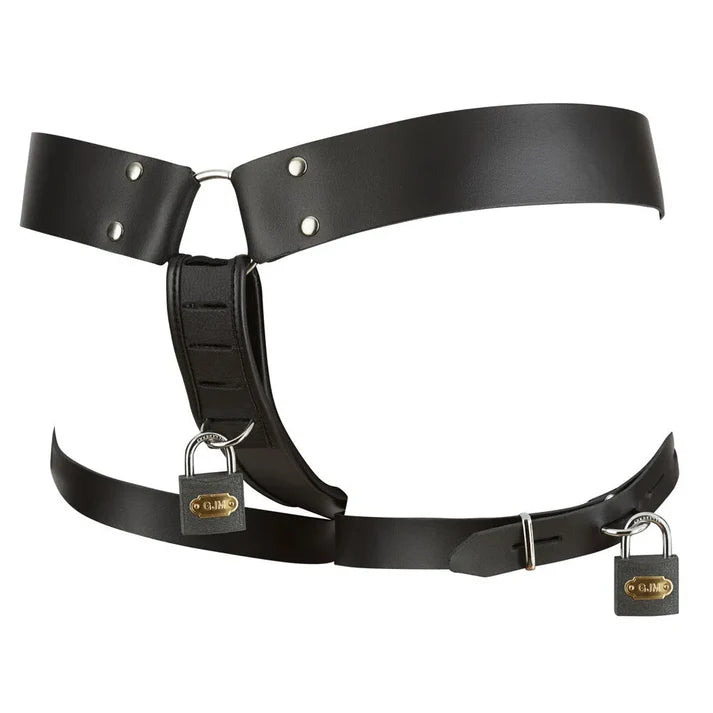 LEATHER CHASTITY STRING