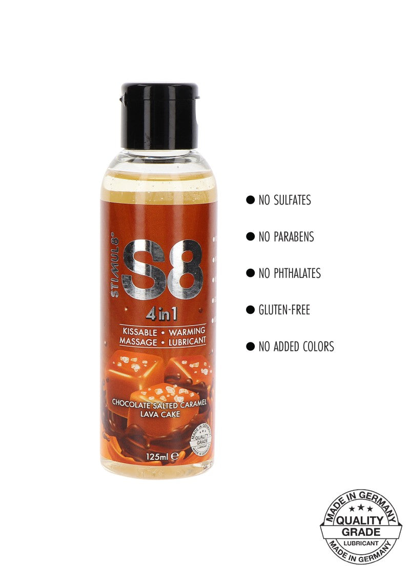 4 IN 1 -CHOCOLATE SALTED CARAMEL LAVA CAKE- DESSERT LUBRICANT 125ml